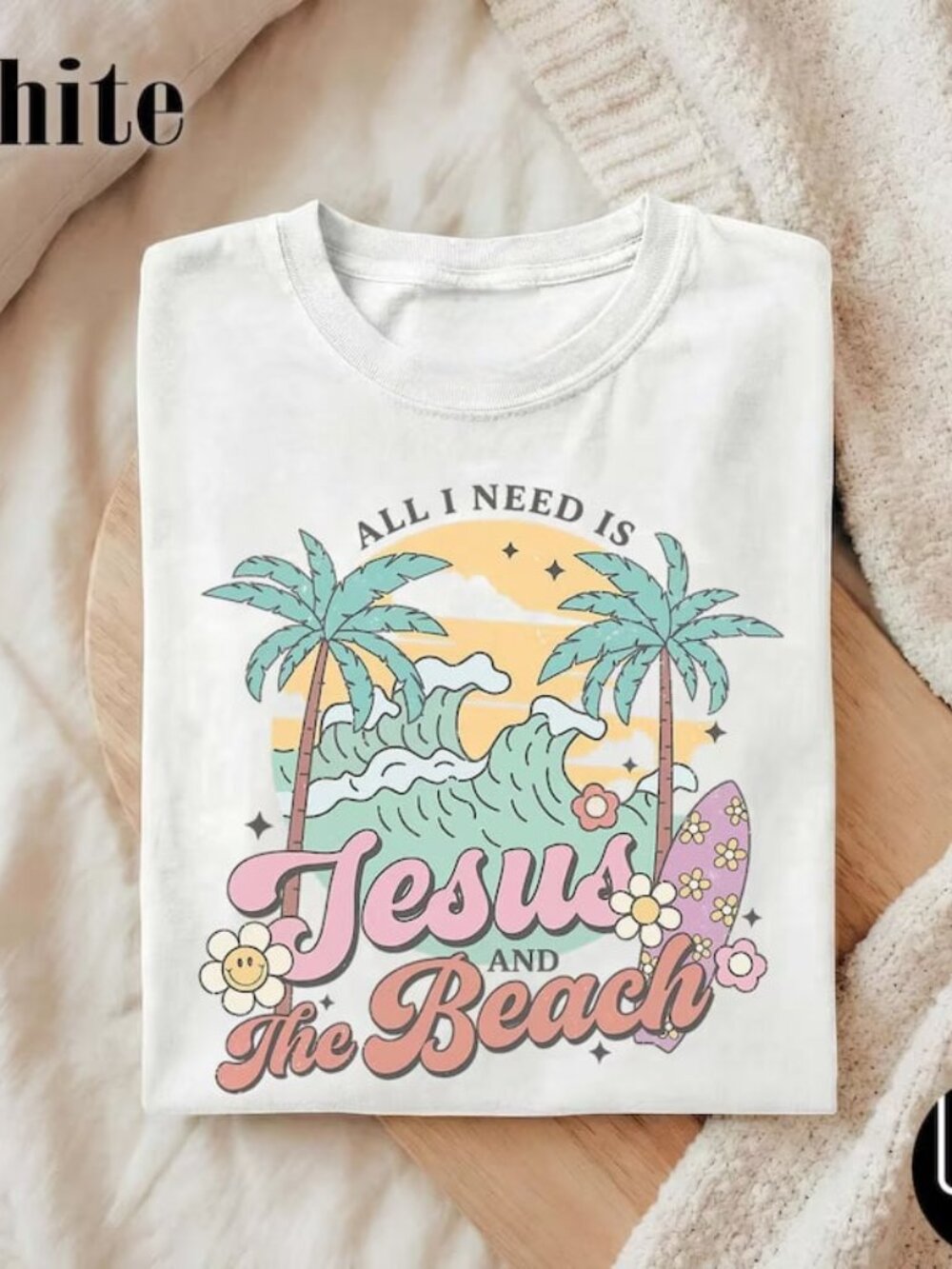 Beach Shirt, Christian Beach Tee, Faith Summer Shirt